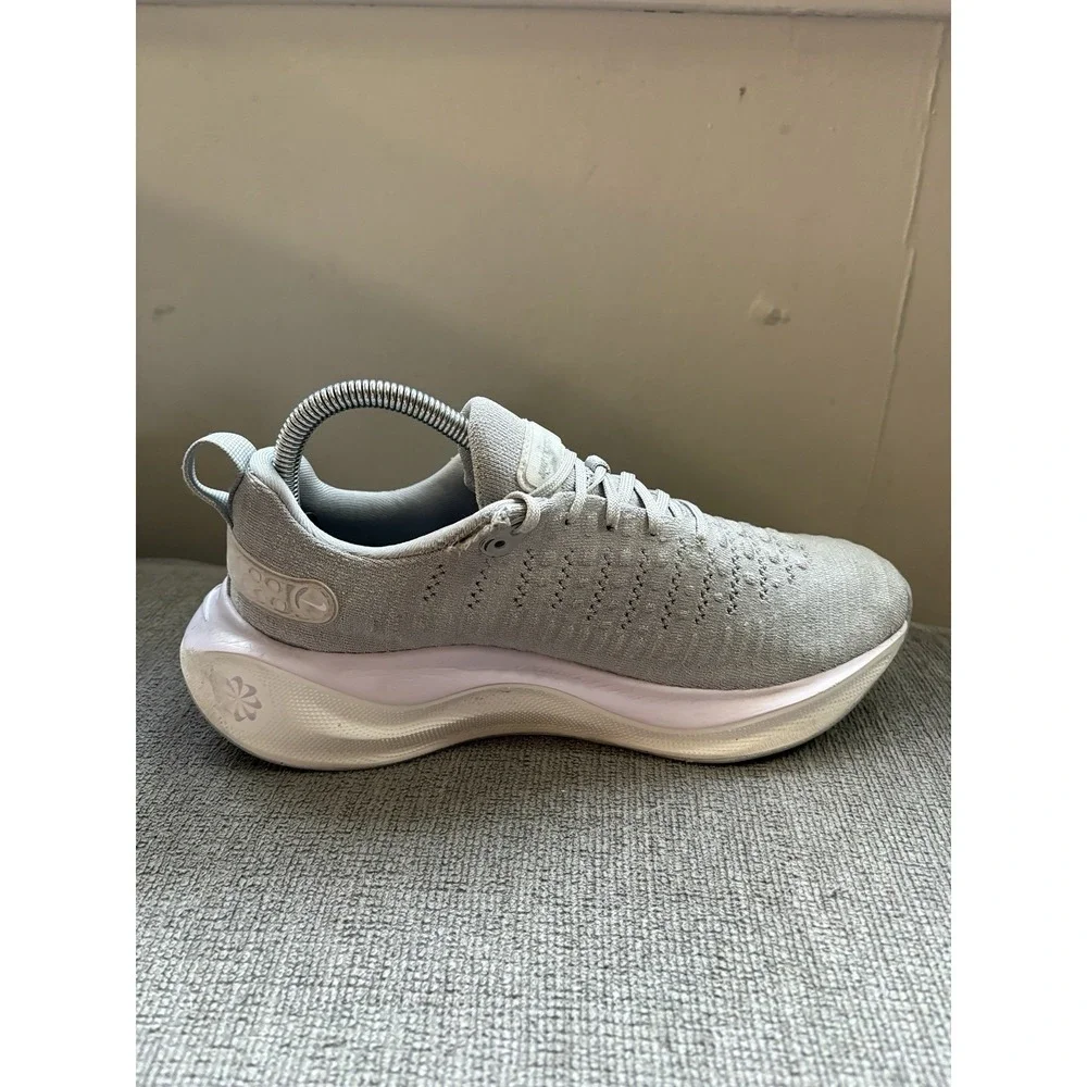 Nike ReactX Infinity Run 4 Running Sneakers Light Smoke Grey Women's Size 8 Wide
